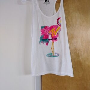 MTV Flamingo Graphic Tank Top